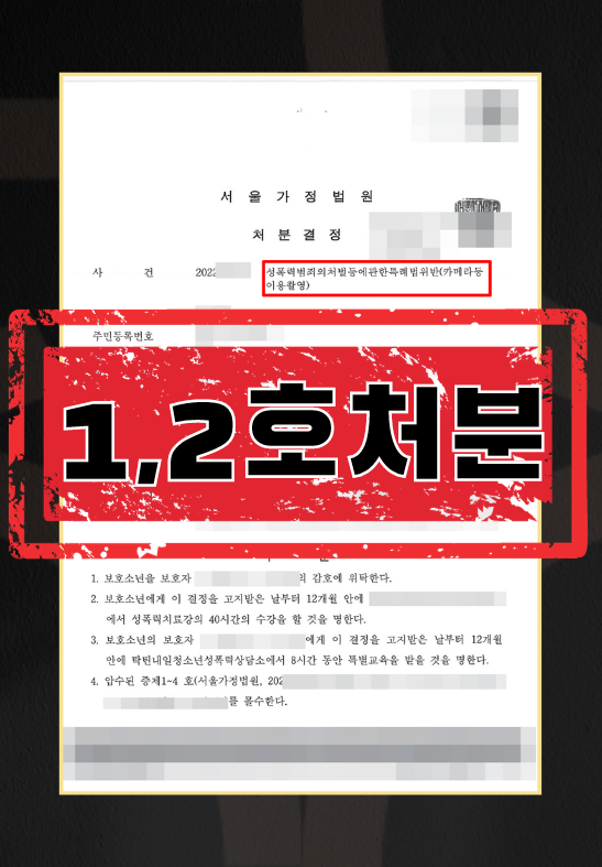 미성년자카촬보호처분