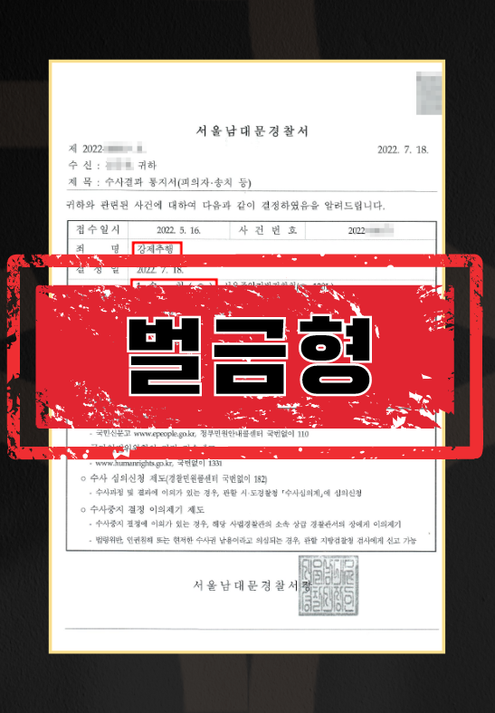 카페사장강제추행벌금형